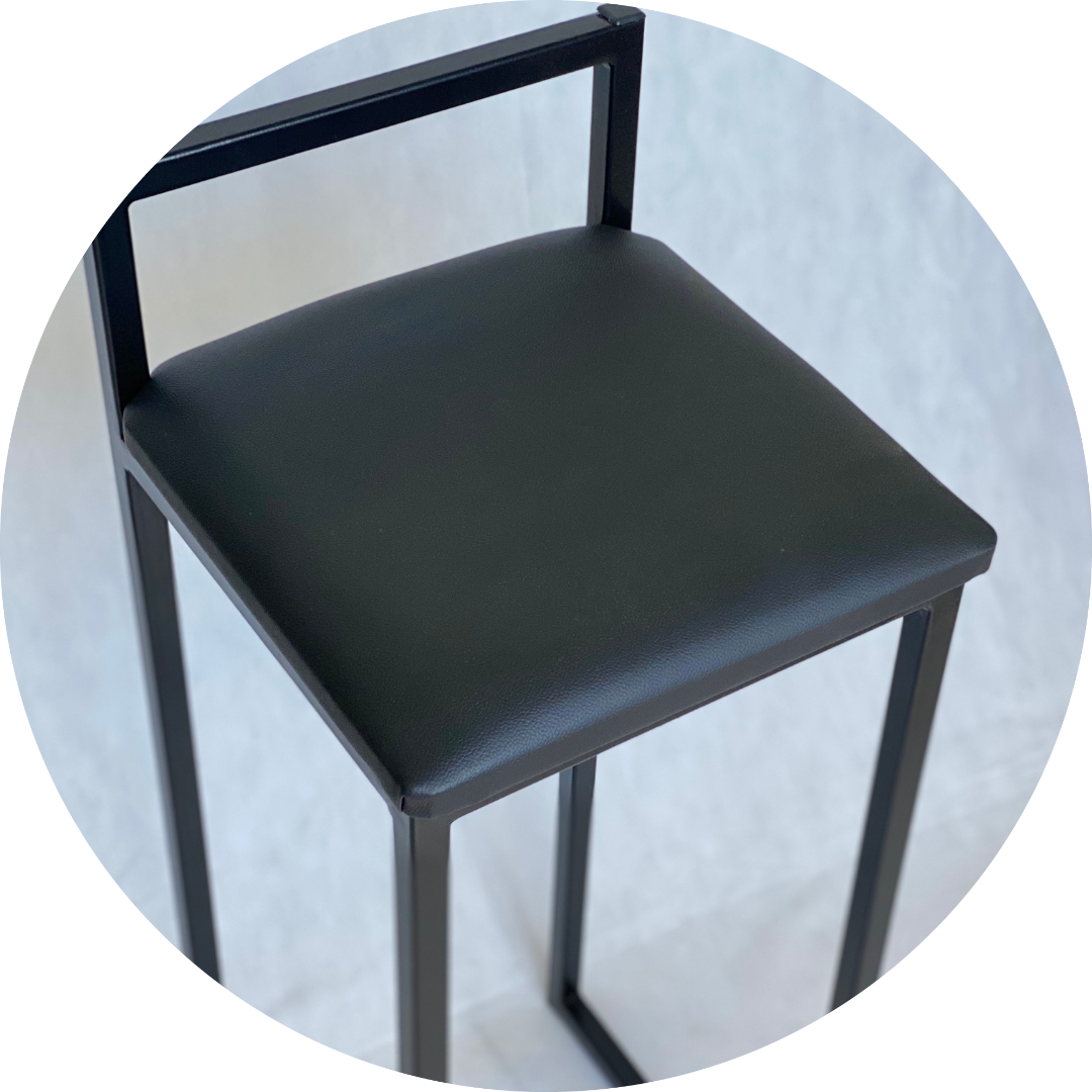 banqueta bistro reto detalhes