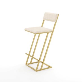 fi banqueta z bistro dourado tec bege 5