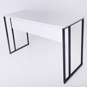 escrivaninha office mesa escritorio estilo industrial preto com mdf branco foto capa